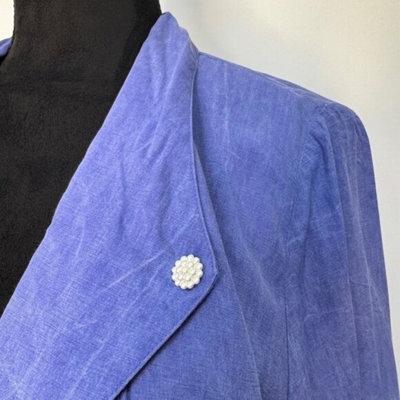 Joseph Ribkoff Open Front Blazer Purple - Picture 3 of 8